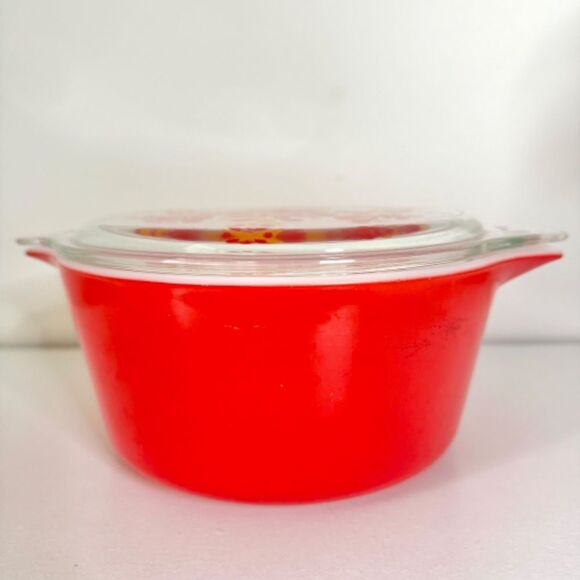 Vintage Pyrex Friendship Collection 474 1.5 Qt Round Covered Casserole With Lid - Picture 4 of 11